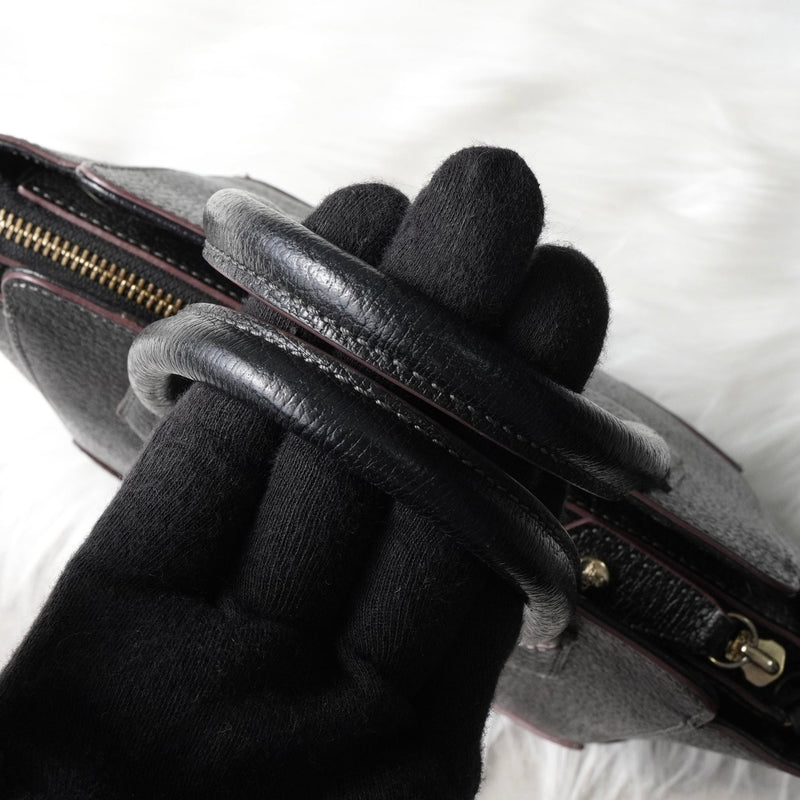 ヴィヴィアン ウエストウッド オーブ レザー 2way ハンドバッグ ショルダーバッグ ブラック - NEWSED