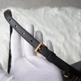 プラダ サフィアーノ レザー 三角プレート 2WAY ハンドバッグ ショルダーバッグ ブラック - NEWSED