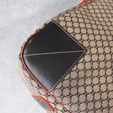 セリーヌ マカダム キャンバス / レザー 2way ボストンバッグ ベージュ / ブラウン - NEWSED