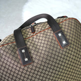 セリーヌ マカダム キャンバス / レザー 2way ボストンバッグ ベージュ / ブラウン - NEWSED