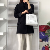 メゾンマルジェラ エムエムシックス レザー 2way ショルダーバッグ ハンドバッグ ホワイト - NEWSED