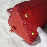 プラダ ヴィッテロダイノ レザー 2way ハンドバッグ ショルダーバッグ 三角プレート ピンク - NEWSED