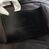 ヴィヴィアン ウエストウッド オーブロゴ レザー 2way ビジネスバッグ ブラック - NEWSED