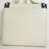 イヴ サンローラン ダイヤカット レザー 自立型 2way ミニ ハンドバッグ ショルダーバッグ ホワイト / ブラック レディース - NEWSED