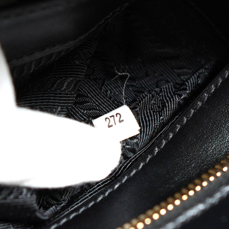 プラダ サフィアーノ レザー 2way ハンドバッグ ショルダーバッグ ブラック - NEWSED