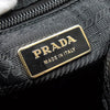Prada Tessuto Pocono Nylon/Leather Braided Handle Ribbon Gathered 2way Handbag Shoulder Bag Black