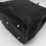 ジルサンダー ドローストリング レザー 2way 肩掛け 巾着バッグ バケットバッグ ショルダーバッグ ハンドバッグ ブラック - NEWSED