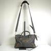 バレンシアガ メタリック エッジ シティ レザー 2way ハンドバッグ ショルダーバッグ グレー