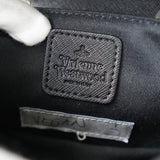 ヴィヴィアン ウエストウッド オーブ ヴィーガンレザー チェーン ミニ ショルダーバッグ 2way ポシェット シルバー ブラック - NEWSED