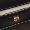 Salvatore Ferragamo Margot 皮革两用篮包、手提包、单肩包、黑色