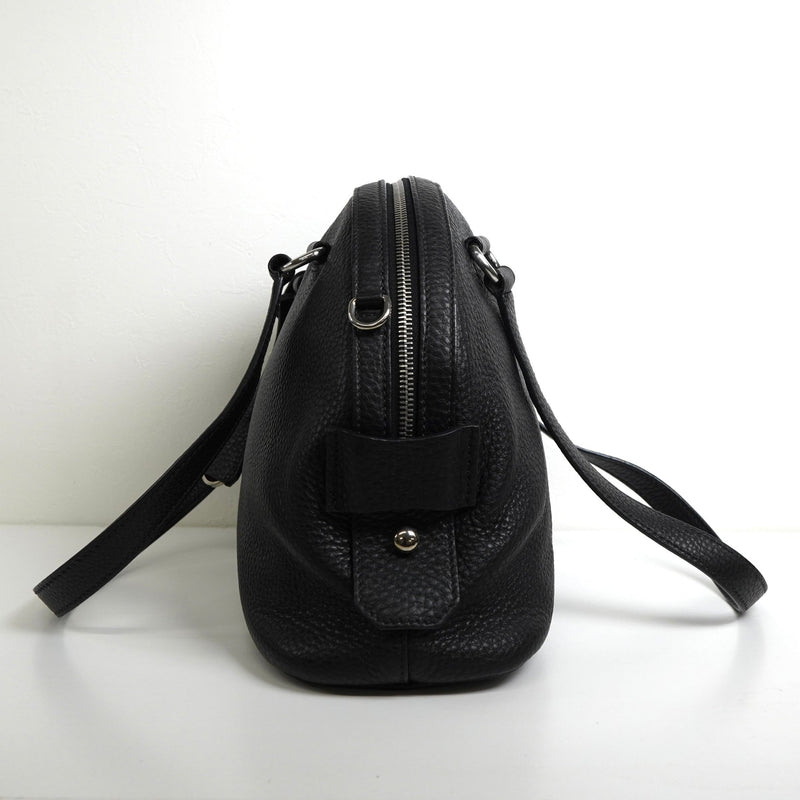 プラダ サフィアーノ レザー 2way トートバッグ ショルダーバッグ ブラック - NEWSED