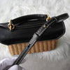 Salvatore Ferragamo Margot 皮革两用篮包、手提包、单肩包、黑色