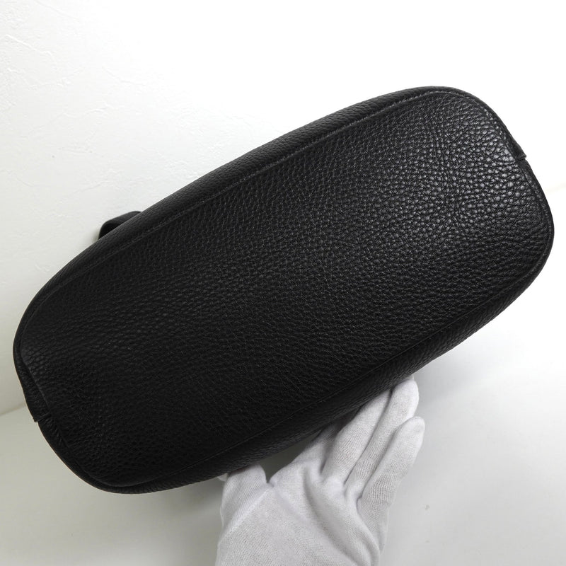 プラダ サフィアーノ レザー 2way トートバッグ ショルダーバッグ ブラック - NEWSED