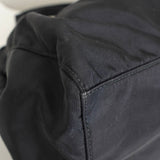 プラダ テスート ポコノ ナイロン トライアングルロゴ ギャザー 2way ハンドバッグ ショルダーバッグ ブラック - NEWSED