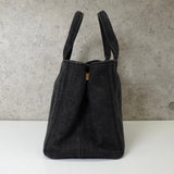 プラダ カナパ デニム 2way ハンドバッグ ショルダーバッグ グレー - NEWSED