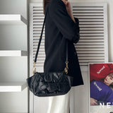 プラダ レザー リボン 2way ハンドバッグ ショルダーバッグ ブラック ギャランティーカード付き - NEWSED