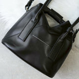 メゾンマルジェラ エムエムシックス レザー 2way ジャパニーズバッグ ハンドバッグ ショルダーバッグ ブラック - NEWSED