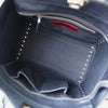 Valentino Garavani Rockstud 黑色皮革两用手提包/单肩包