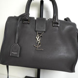 サンローラン ベイビーカバス レザー 2way ハンドバッグ ショルダーバッグ グレー - NEWSED