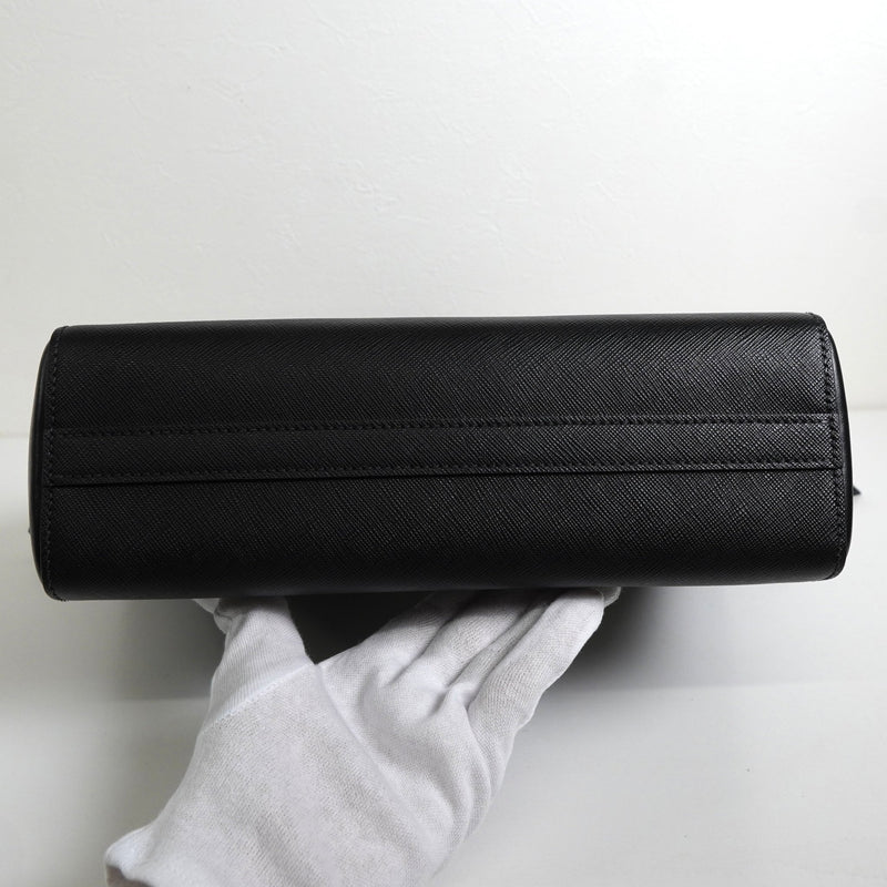 プラダ サフィアーノ レザー 2way ハンドバッグ ショルダーバッグ ブラック - NEWSED