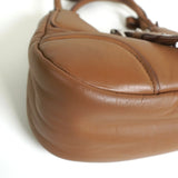 プラダ トライアングルロゴ サフィアーノ レザー 2way ハンドバッグ ショルダーバッグ ブラウン - NEWSED