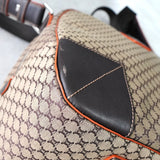 セリーヌ マカダム キャンバス / レザー 2way ボストンバッグ ベージュ / ブラウン - NEWSED