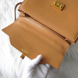 グッチ レディロック レザー 2way ハンドバッグ ショルダーバッグ キャメル - NEWSED