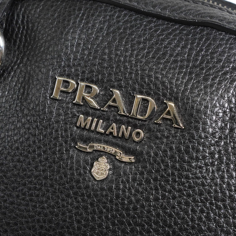 プラダ サフィアーノ レザー 2way トートバッグ ショルダーバッグ ブラック - NEWSED