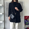 Jil Sander 黑色皮革两用单肩包/手拿包