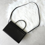 ジバンシィ ロゴ金具 レザー 2way ハンドバッグ / ショルダーバッグ ブラック - NEWSED