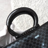 Celine Macadam Patent Leather 2-way Handbag Shoulder Bag A4 Storage Black