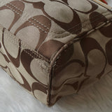 コーチ シグネチャー 2way キャンバス トートバッグ ショルダーバッグ ベージュ F14871 - NEWSED