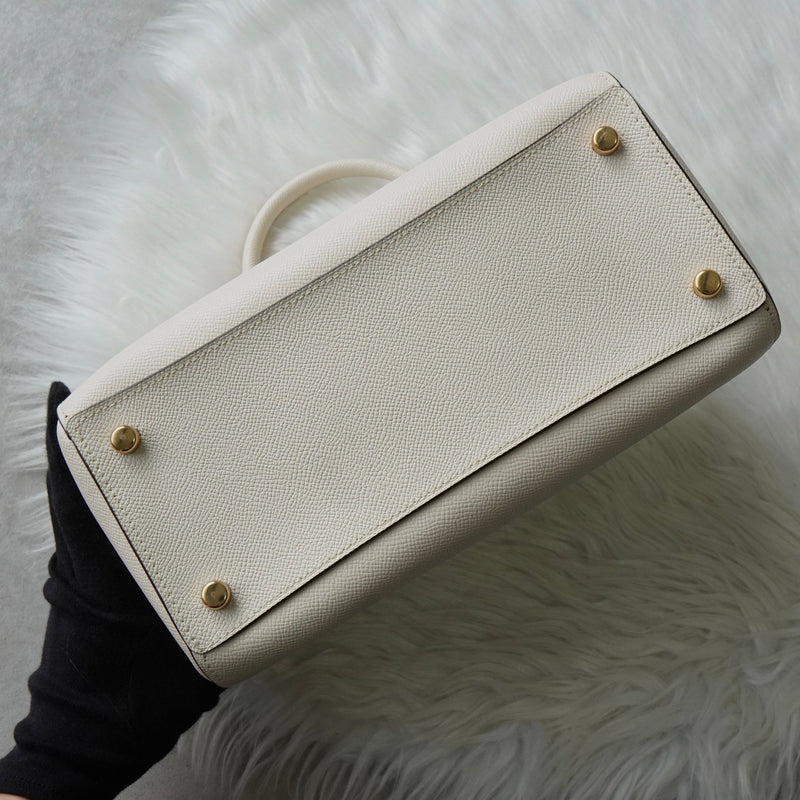 コーチ ロゴ レザー 2way ハンドバッグ ショルダーバッグ ホワイト F79946 - NEWSED