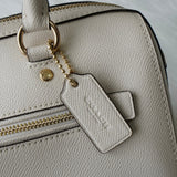 コーチ ロゴ レザー 2way ハンドバッグ ショルダーバッグ ホワイト F79946 - NEWSED