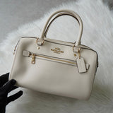 コーチ ロゴ レザー 2way ハンドバッグ ショルダーバッグ ホワイト F79946 - NEWSED