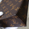 Louis Vuitton Monogram Petite Sac Plat 两用迷你包，手提包/单肩包，棕色，M69442