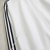 アディダス トラックジャケット ロゴ刺繍 ホワイト 2XL