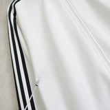 アディダス トラックジャケット ロゴ刺繍 ホワイト 2XL - NEWSED