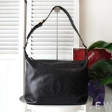 シャネル 3番台 ココマーク キャビアスキン ワンショルダーバッグ ブラック - NEWSED