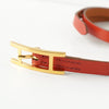 Hermès Api 3 红色皮革手镯