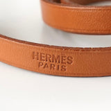 エルメス アピ3 レザー ブレスレット ブラウン シルバー - NEWSED