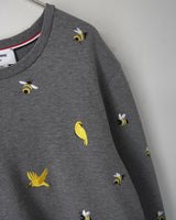 トムブラウン バード ビー 刺繍 スウェット グレー サイズ3 レディース - NEWSED
