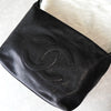 シャネル 3番台 ココマーク キャビアスキン ワンショルダーバッグ ブラック