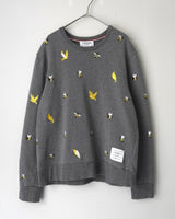 トムブラウン バード ビー 刺繍 スウェット グレー サイズ3 レディース - NEWSED