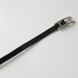 エルメス アピ3 レザー ブレスレット シルバー/ブラック □E刻印 箱付き - NEWSED