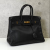 Hermès Birkin 30 Togo 黑色金色金属配件带 L 印章 / 2008 年制造