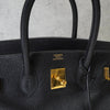 Hermès Birkin 30 Togo 黑色金色金属配件带 L 印章 / 2008 年制造