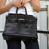 Hermès Birkin 30 Togo 黑色金色金属配件带 L 印章 / 2008 年制造