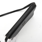 サンローラン YSLロゴ ステッチ ショルダーバッグ ブラック