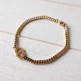 Rhinestone Gold Bracelet